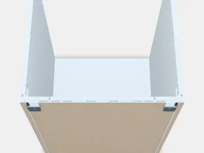METOD Base cabinet for built-in oven-sink Low-poly 3D model