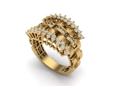 Jewelry ring 449 3D print model