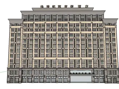 vacation spot-Resort-Fashion Leisure Hotel-0201 3D model