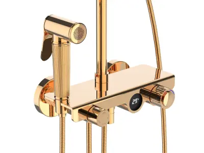 Shower Unit with Display 3D model