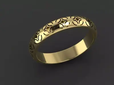 rings 3D print model