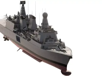 GREEK NAVY MULTI TASKING DESTROYER 3D model