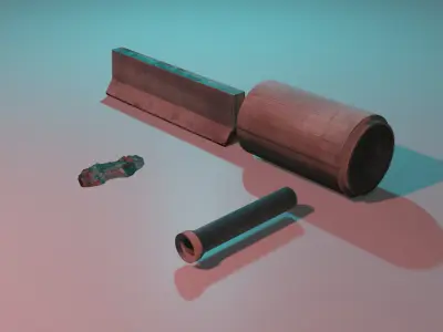 Low Poly Construction Materials 3D Pack Low-poly 3D model