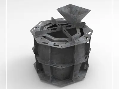 Welding Project Plans Drawings Mold 1 Pot DXF PDF 3D model