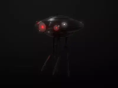 ID 10 Seeker Droid Model and Textures PBR 3D model