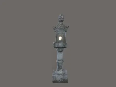 Pathway Lantern 1 Low-poly 3D model