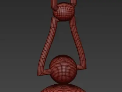 Comsylvan 4 light chandelier cprod 3D model