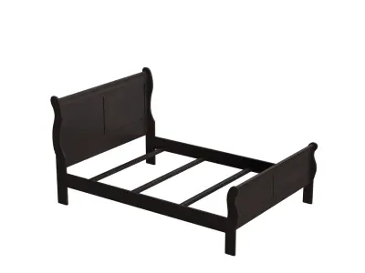Richard Low Profile Sleigh Bed 3D model