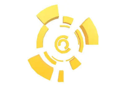 UHD High-tech Graphical Interface v3 004 Low-poly 3D model