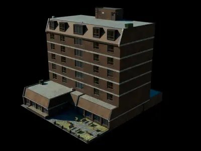 Senior Center - Highly Detailed 3D model