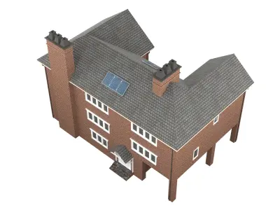 British House Design 08 Low-poly 3D model
