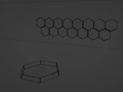 Hexagonal Product Podium  3D model Free 3D model