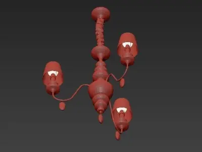 Masiero Eva Chandelier 3 3D model