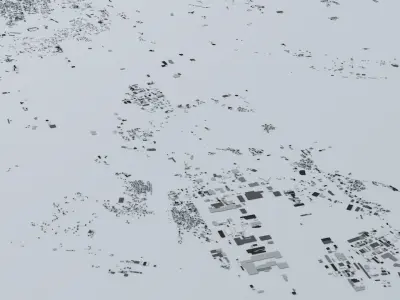 Sendai Streets and Buildings 3D model