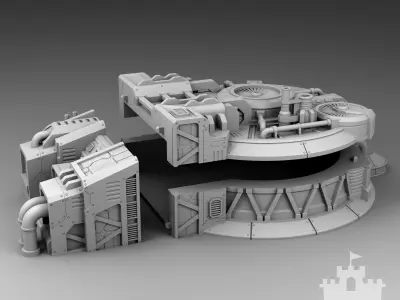 Martian oxygen generation 3D print model
