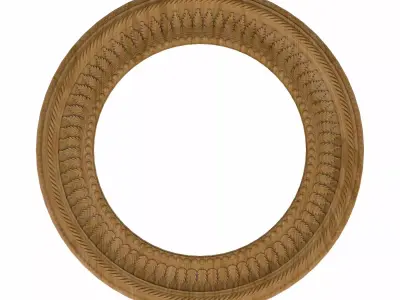 Carved picture frame STL 3D model 143