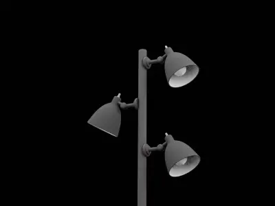 Living Room Lamp 3D model 2