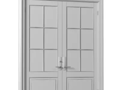 Entrance modern classic street doors 3D model