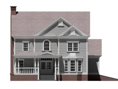 Classic American House 3D model