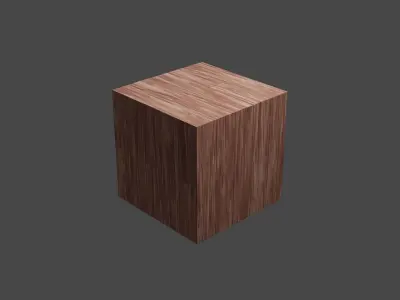 Bubinga Wood Texture 3D model