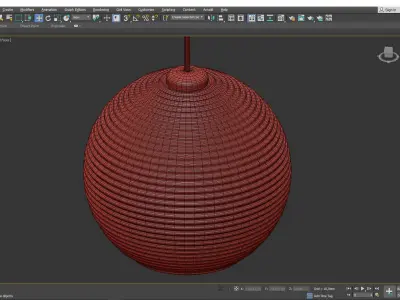 Kristall 6 One Light Low Voltage Pendant Low-poly 3D model