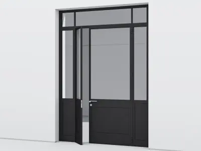 Aluminium door 253 3D model