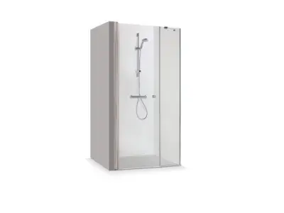 Shower cabin glass door wall New style Modern  Low-poly 3D model
