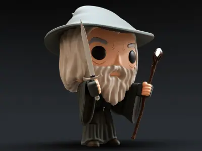 Funko Gandalf 3D model
