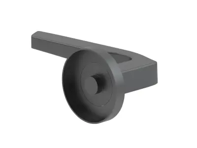 Zoo Hardware Rosso Maniglie Lyra Matt Black 3D model