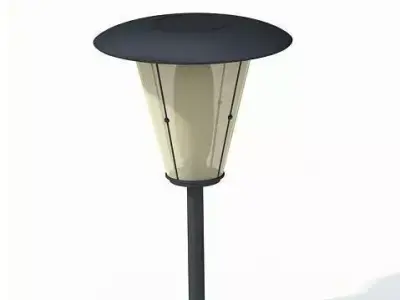 Metal Garden Lamp 3D model
