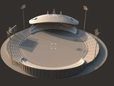Abu Dhabi Stadium 3D model