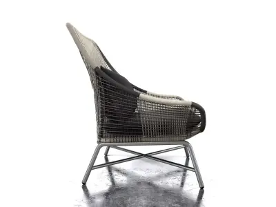 Huron Lounge Chair 3D model