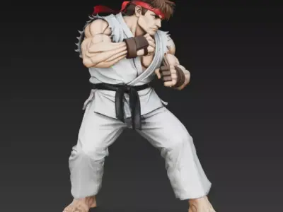 Ken From Street Fighter 3D print model