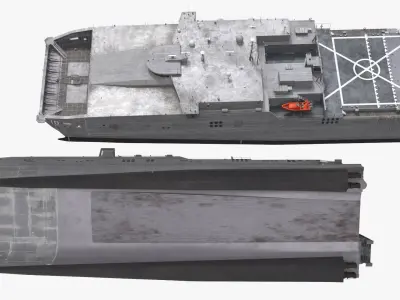  Apalachicola EPF 13 Military Transport Vessel Gray 