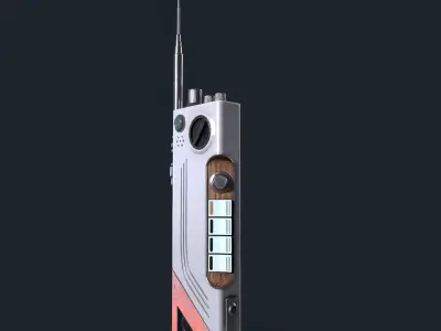 Sci-fi Radio Low-poly 3D model