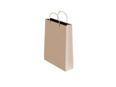 Realistic Shopping Bag  Paper 3D model