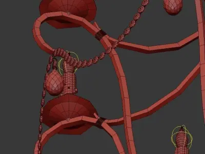 Crystal Lights Chandelier 3D model