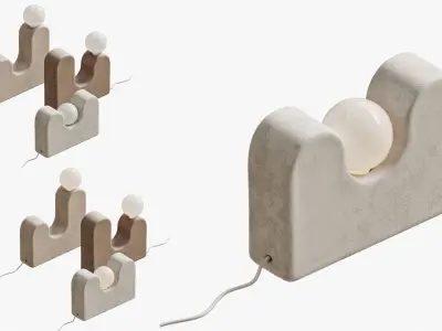 Rolling Hills Table Lamp 3D model