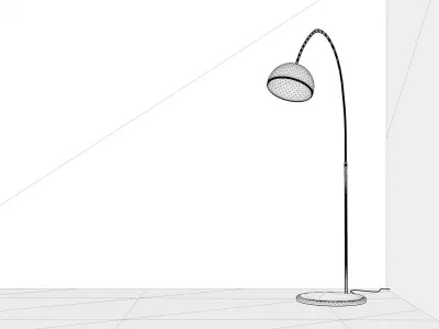 Floor Lamp - Arc Free 3D model