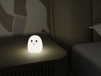 Ghost Night Lamp Free 3D model