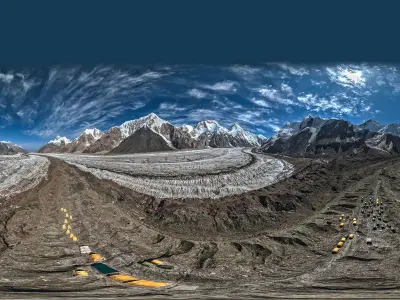 HDR - The Base Camp Southern Engilchek 01 3D model