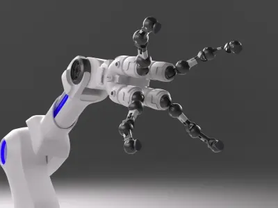 Robotic Arm Rigged 3D model