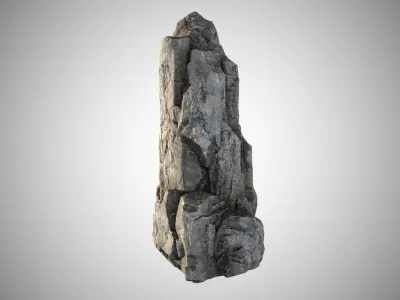 rock stone 04 Low-poly 3D model