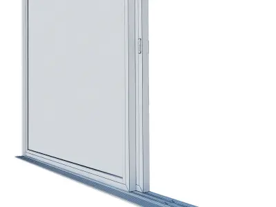 Aluminium sliding door 3D model