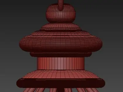 Uttermost Sabina 3 Light Pendant 3D model