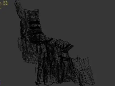 Brutal tribal - mountain plank road 3D model