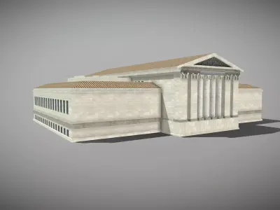 Supreme Court of the United States Low-poly 3D model