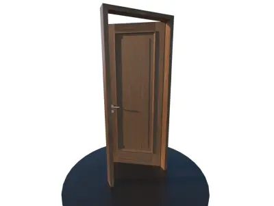 door wood PSL 3D model