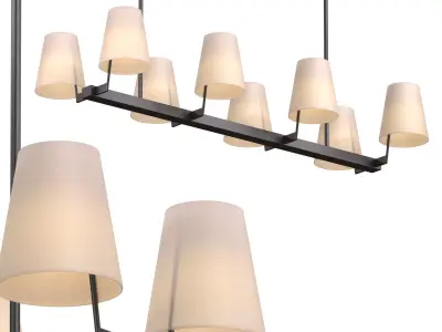 Corniche Linear Chandelier 3D model