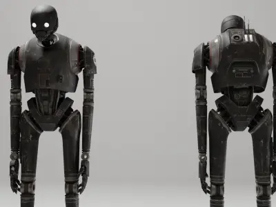 K-2SO Star Wars Droid 3D model Low-poly 3D model